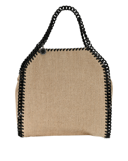 Tiny Falabella Tote, &pound;350, Handbags, Beige, Cotton/Linen, Front view